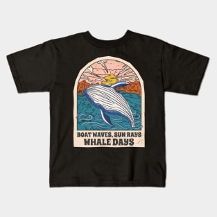 Funny Whale Watching Sea Mammal Kids T-Shirt